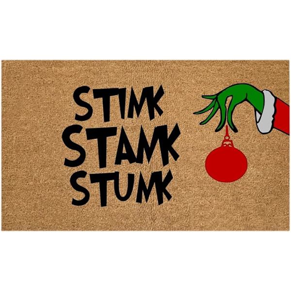Jouluovimatto Kuinka Grinch varasti joulun söpö piirretty kuvio sisäänkäynnin ovimatot matot kotiin 1 40*60cm