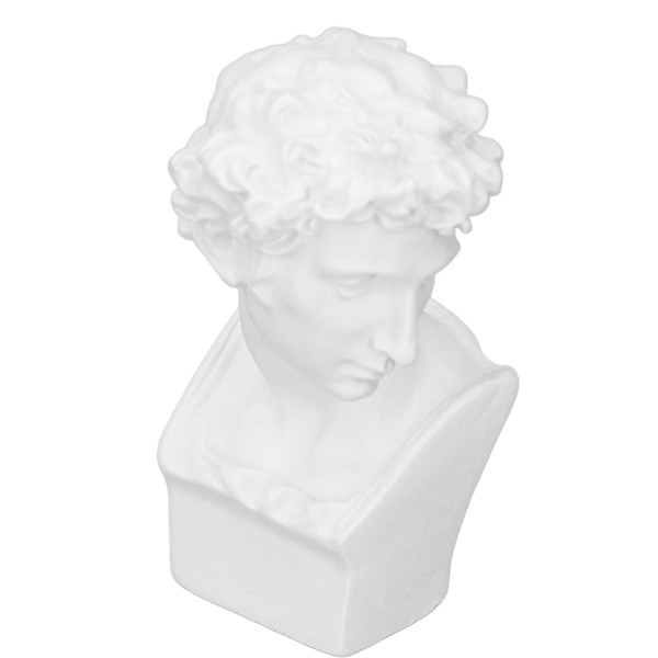 Harpiks Hoved Skulptur Dekorativ Ornament Nordisk Mini Buste Kunst Figur til Studie Soveværelse Stue