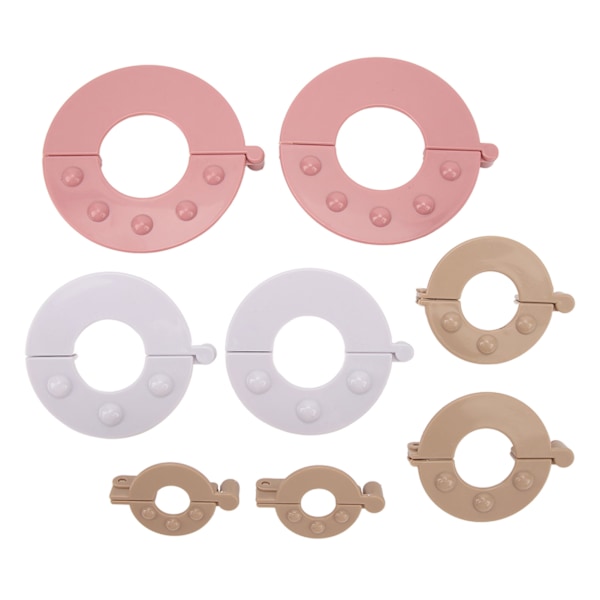 8-pack Pompom Maker-set Förbättra Effektiviteten Fluff Bollvävare för DIY Ull Stickning Hantverk