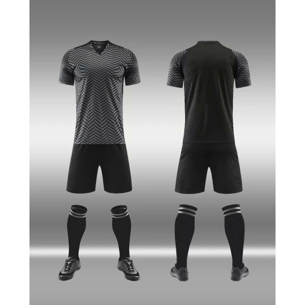 Nyt Fodbolddragt Sæt til Voksne og Børn - Træningsdragt med Let Bord - Fodbolddragt til Konkurrence - Holduniform Multi-T Customer Size M