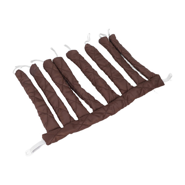 Värmefri Curling Rod för Sömn, Hårcurl Styling Roller Band för Kvinnor och Flickor, Extra Långt Hår, Brun