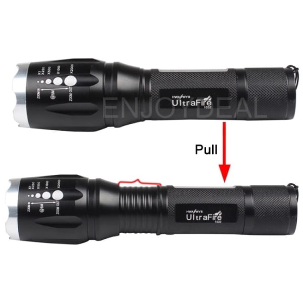 3000 lumen lommelykt UltraFire LED CREE XML T-6