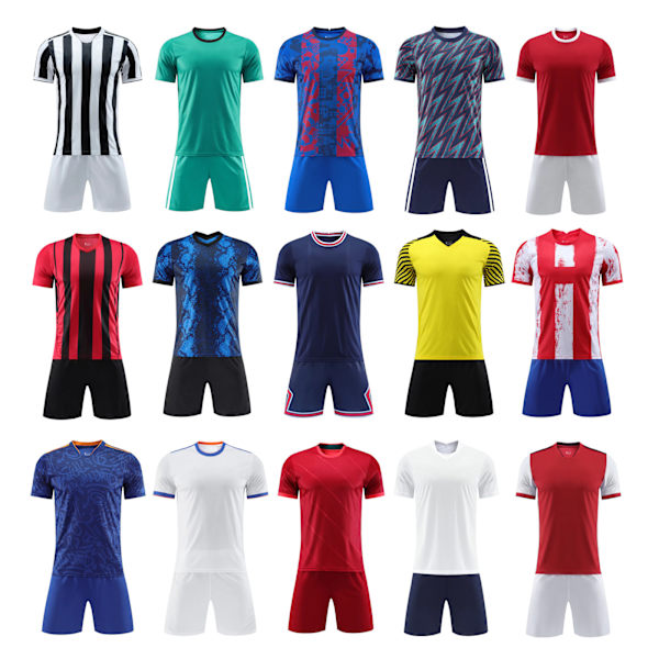 Nyt Fodbolddragt Sæt til Voksne og Børn - Træningsdragt med Let Bord - Fodbolddragt til Konkurrence - Holduniform BA L Lord Size S (160cm-170cm)