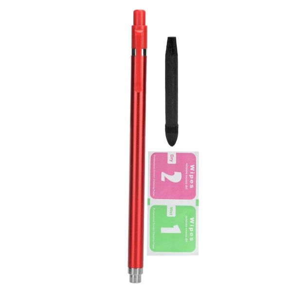 Berøringsskærme Penne Bærbar Kapacitiv Stylus Pen til IOS/Samsung/Huawei telefontablet Rød