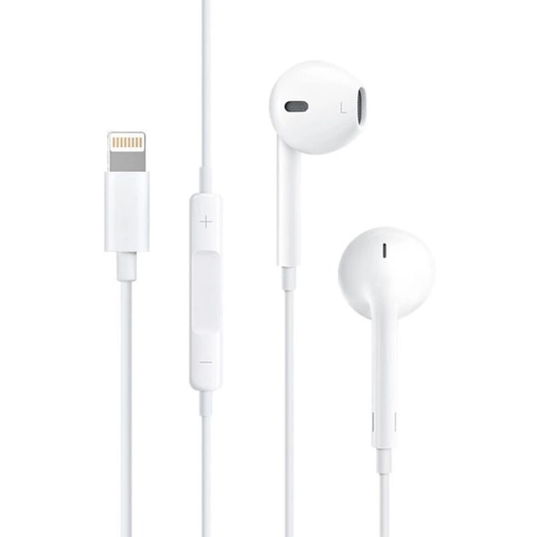 3-PACK Hörlurar Lightning Kompatibla med iPhone (Bluetooth) Vit