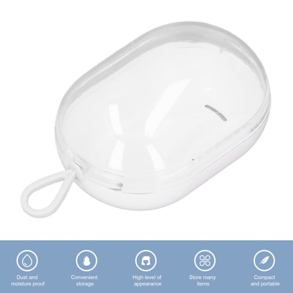 5 st. Beauty Blender-hållare Synlig Skyddande Transparent Dammsäker Smink Svampfodral Vit