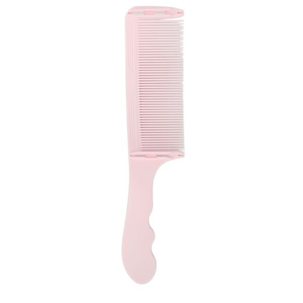 Böjd frisörkamm Flat Top S-form Professionellt frisörverktyg Frisyrkamm Rosa