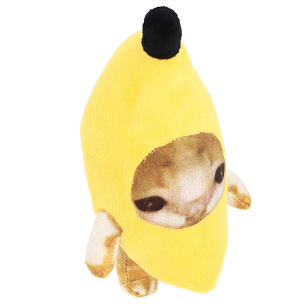 Banan-Katt Plyschleksak Multifunktionell Rolig Avkoppling Söta Cartoon Mjuk Mysig Fylld Djurleksak för Presenter Heminredning 20cm/7.9in