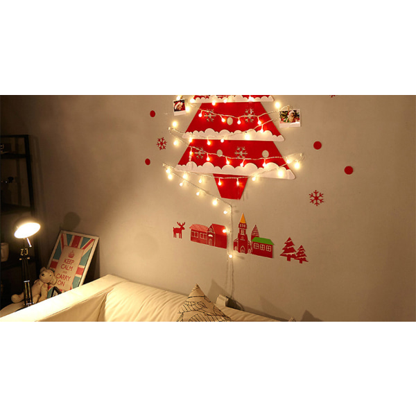 Julgran i filt för barn - DIY-pyssel med filttyg, julklapp 1