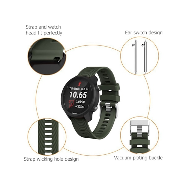 Ranneke • Garmin Forerunner 245 • Vaaleanpunainen