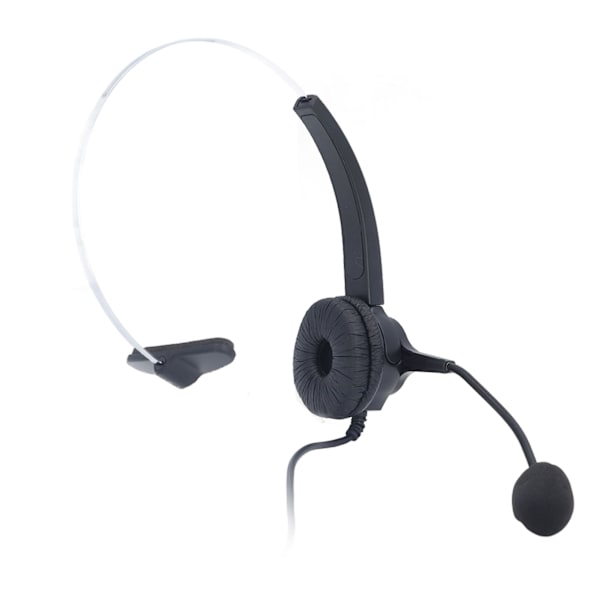 USB-headset med støydemping, justerbart volum, hodebånd, enkel øretelefon med ledning, datamaskinhodetelefon med mikrofon for kontor