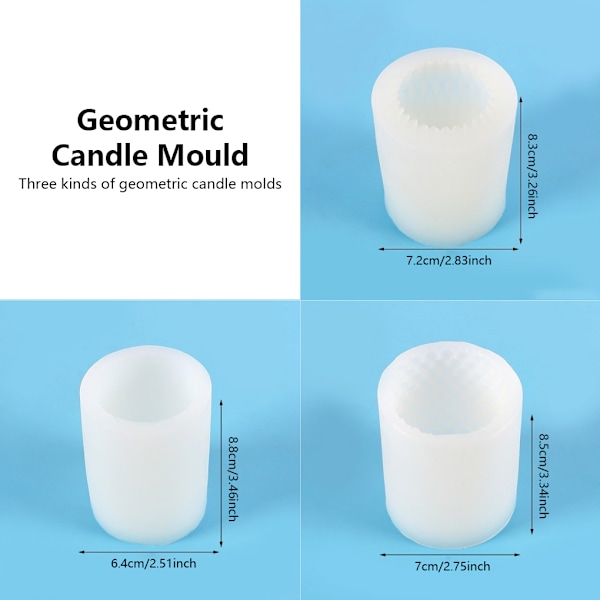 Geometriska Formar DIY-Formar Silikon Aromaterapi Gips 50-2479