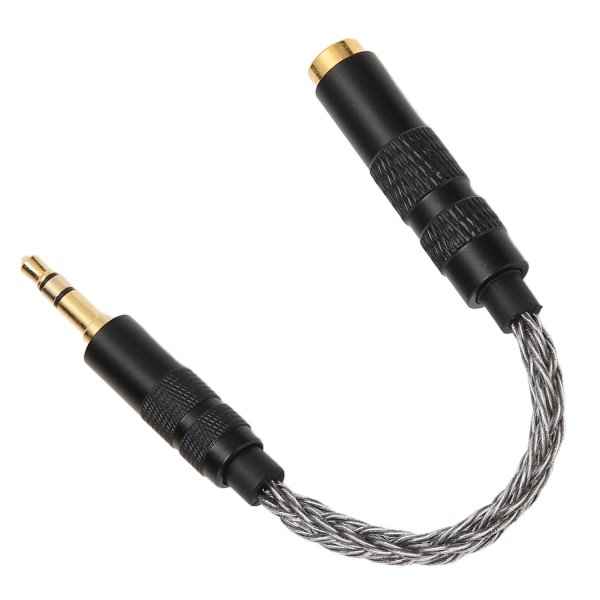 4,4 mm Balanced Hun til 3,5 mm Stereo Han Adapterkabel Guldbelagte Stik Portable Hovedtelefon Konverterkabel Kold Grå