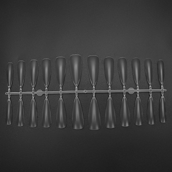 240 stk / æske Kunstige Negle Ultra Tynde Frostnegle Tips Falske Negle Tips UV Gel Værktøjer (Lange Spidse)