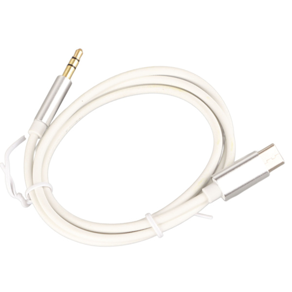 USB C till 3,5 mm ljud Aux-jackkabel Stabil typ C-adapter till 3,5 mm hörlurar stereokabel för bil Hem