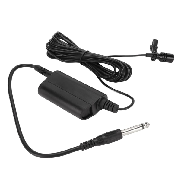 Lavaliermikrofon Professionell Omnidirektionell Clip On Trådbunden Mikrofon för Gitarr Tal Trumma Piano Saxofon