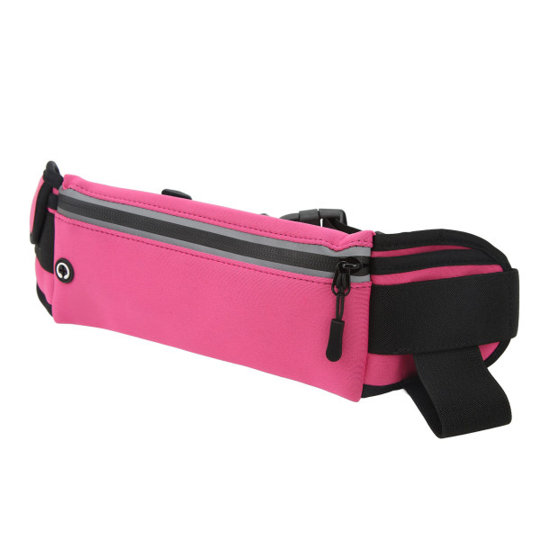 Sports Fanny Pack Ultra Tynn Vanntett Multifunksjonell Løpe Midjeveske for Trening Maraton Rosa