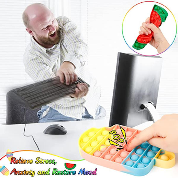 3-pack Bubbla Sensory Pop it Fidget Leksak