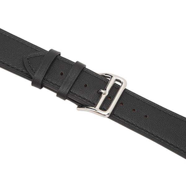 Smartwatchband, Armband i Läder, Smartwatchtillbehör för IOS Watch Series SE 8 7 6 5 4 3 2 1 42mm 44mm 45mm Svart