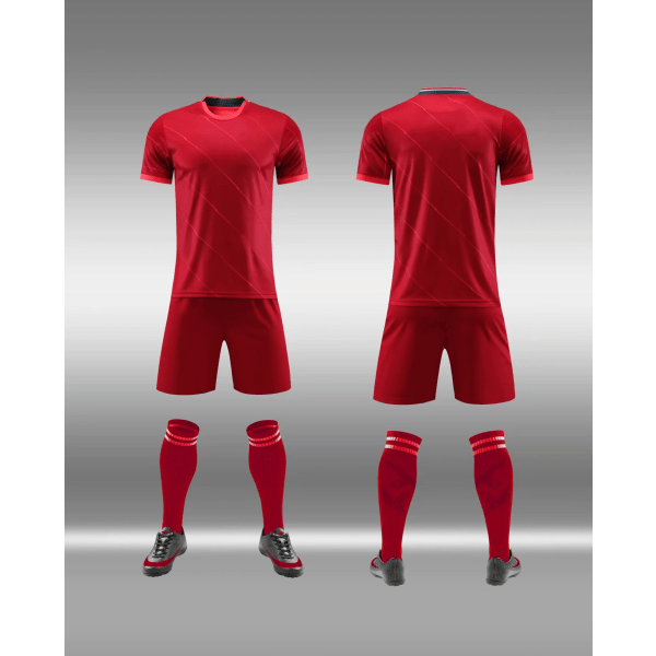 Nyt Fodbolddragt Sæt til Voksne og Børn - Træningsdragt med Let Bord - Fodbolddragt til Konkurrence - Holduniform Sharp P Main Size M