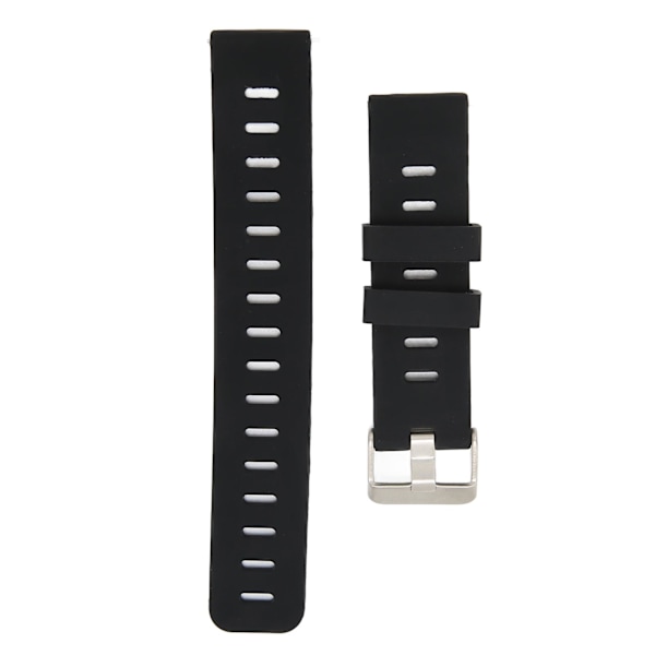 20mm Blød Silikon Urrem Armbånd Udskiftning med Fladt Hoved Luft Huller til Amazfit GTS 3 Sort