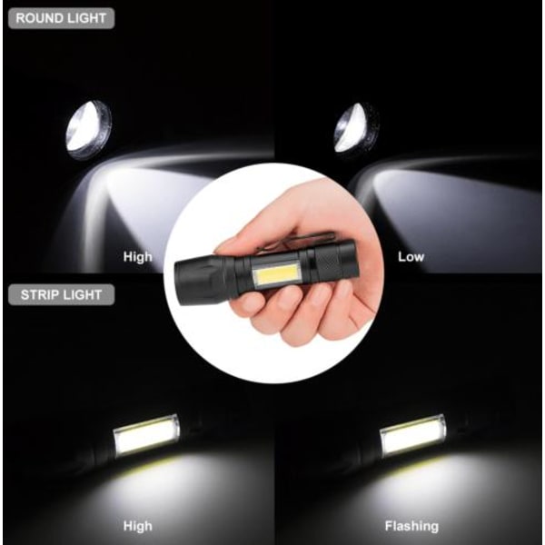 Taskulamppu, USB-latattava vihreässä säilytyslaatikossa