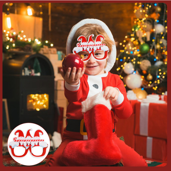 2023 Nye julefiltstofbriller til festdekoration for voksne og børn 11 Average Size