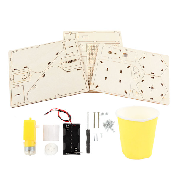 DIY Elektrisk Satellitmodell Teknisk Vetenskaplig Montering Elektrisk Satellitmodell Leksak för Barn