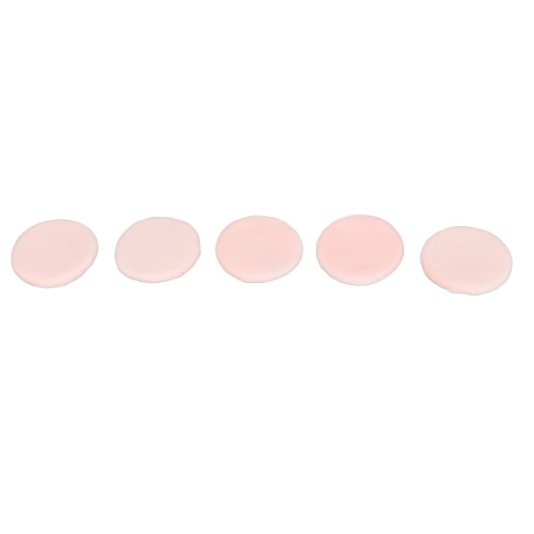 5 stk. Pudderpuf Blød Tekstur Vaskbar God Puddergreb Tre Farver Tilgængelige Ansigtsmakeup Pudderpuf Pink