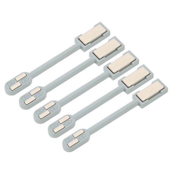 5 stk Neglekunst Magnetisk Stick Profesjonell Hjemmesalong DIY Dobbelthodet Neglemagnet Stick for Gel Polish