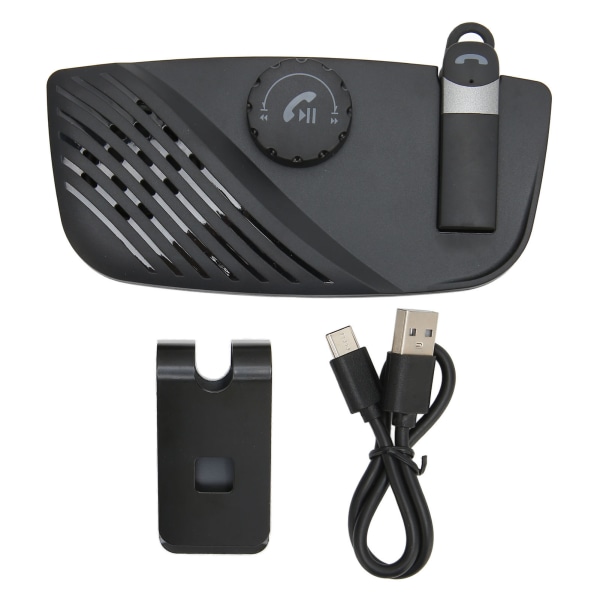 Sun Visor Car Handsfree Speakerphone Kit Bluetooth 5.0 EDR Noise Reduction Universal for Trucks Buses Pickups