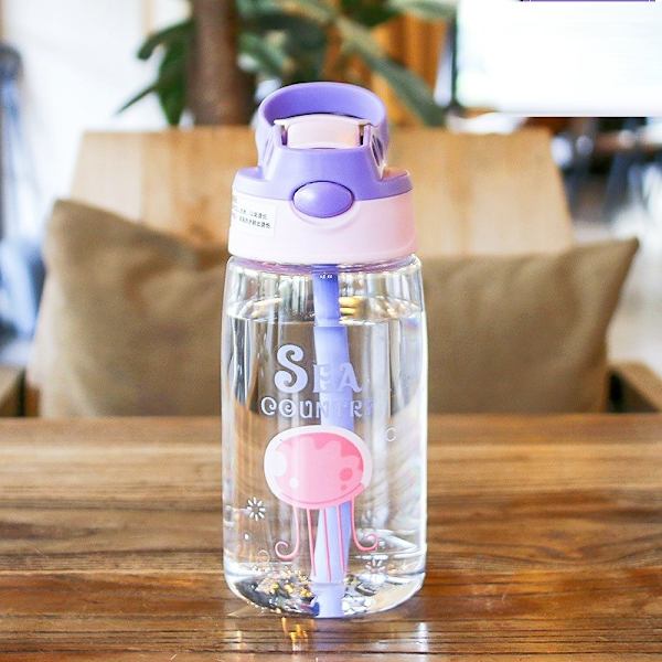 Lasten vesipullo oljella, juomapullo 480 ml, violetti A