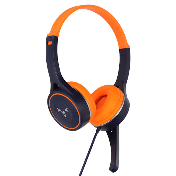 Barn hörlurar Stereo 3,5 mm Jack Fällbar Brusreducering Bekvämt Trådbundet Headset med Delningsport för Smartphone