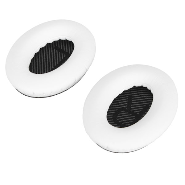 Ersättningsöronskydd Mjuka Proteinläder Minnesskum Hörlurskuddar för QC35 35ii QC25 QC15 QC2 AE2i AE2W Vit
