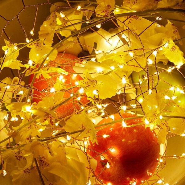 Jul batteri presentförpackning kreativa hängande träd dekorativa lampor Led färgad lampa koppartråd Color USB-12M400led