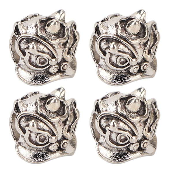 10 st metallskäggpärlor tibetanskt silver DIY hårrör dreadlockspärlor för hårförlängning armband halsband