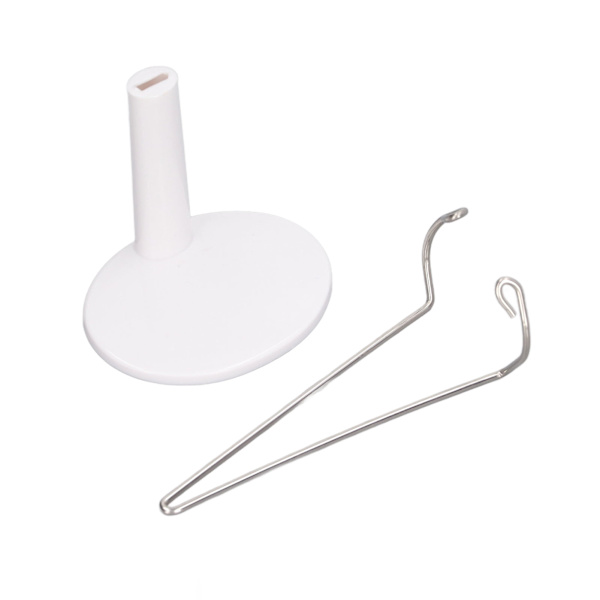 1/6 Doll Stativ Plast Rostfritt Stål Salong Doll Stativ Hållare för 12 Tums Hög Doll Vit