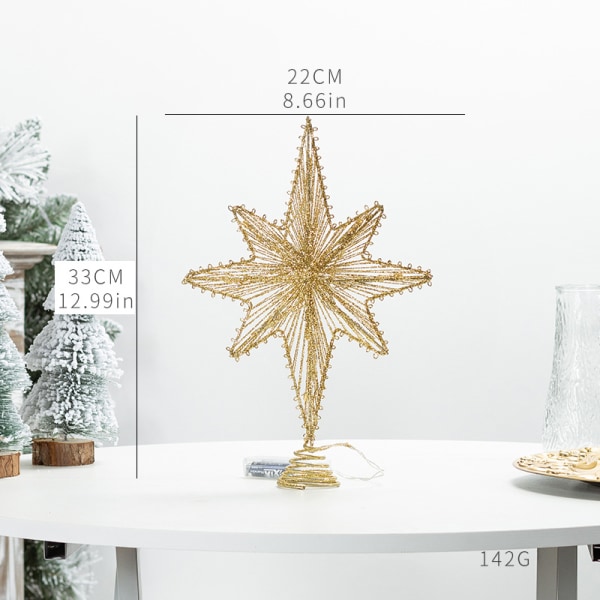 2023 Christmas Tree Top Star Five-Pointed Star Tree Top XINGX LED Light Decoration Five-Star 17