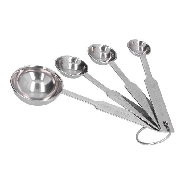 Stainless Steel Measuring Spoon Houehold Coffee Milk Spoon Kitchen Tools for Home4Pcs/Set