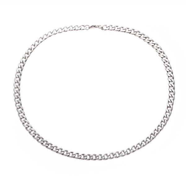 Trendikäs Miesten Kaulakoru, Solisluun Ketju, Miesten Ketju Tarvikkeet, Titaaniteräksinen Kuubalainen Linkkiketju 6mm Width 65cm