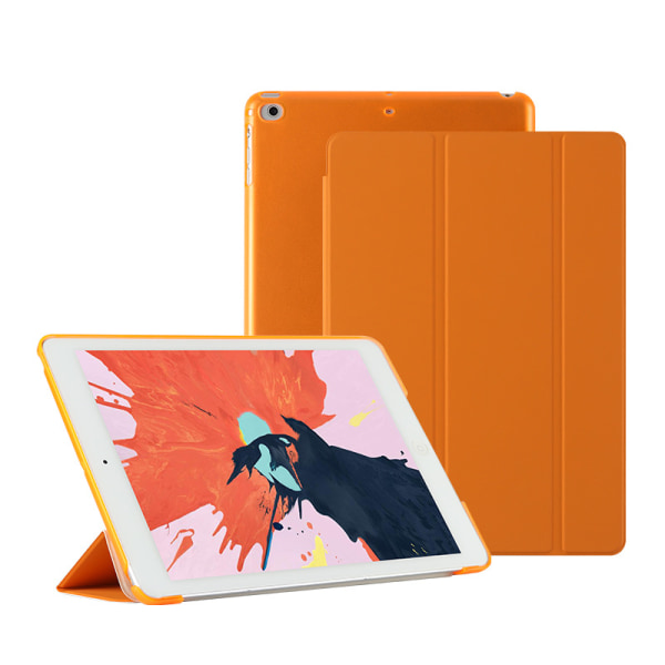 Passer for iPad 10.2 beskyttelsesdeksel, Air34 lærveske, Pro11 Apple tablet intelligent sleep hard shell orange IPad mini6 (8.3 inches)