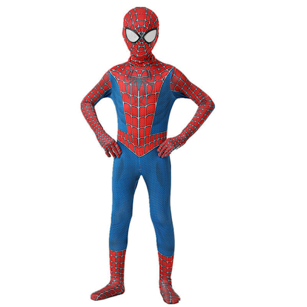 Halloween Spider-Man-dräkt för barn, cosplay-kostym, liten svart Spider Miles hjältekostym Golden Steel Spider Man 180cm