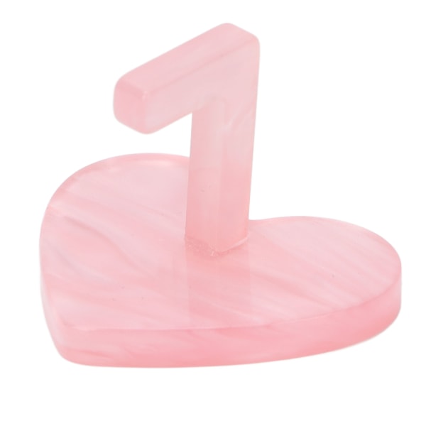 Neglebase Pink japansk hjerteformet rund negleøvelsesbase negledisplaystandHjerteform