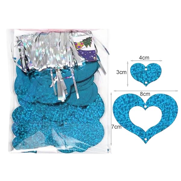 1 sett ballong glitterpynt til bryllup