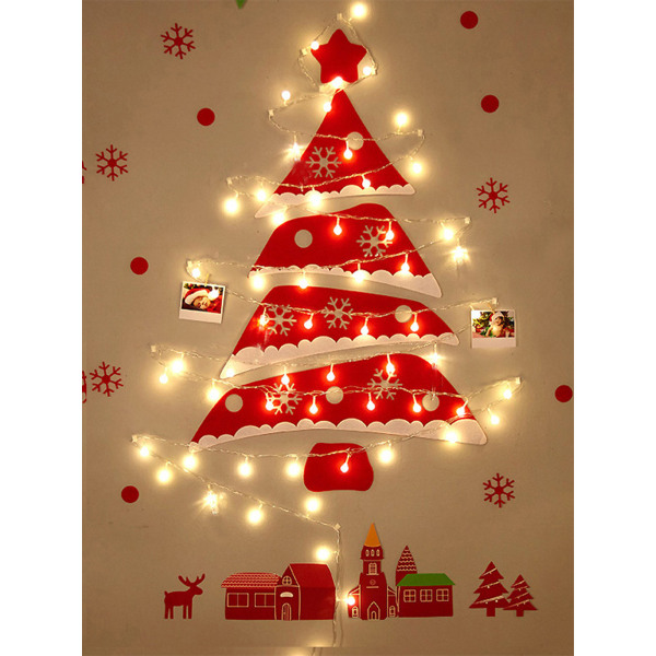 Julgran i filt för barn - DIY-pyssel med filttyg, julklapp 1