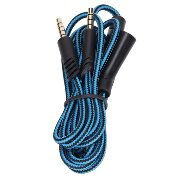Reservekabel med lydkontroll og volumkontroll for Astro A10 A40TR Gaming Headset (Mute-funksjon blå)