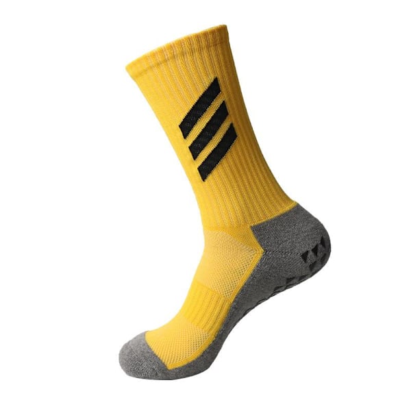 Mænds Strømper Tykkelse Kort Rør Mellem Rør Fodbold Strømper Stribet Anti-Slip Slidstærk Atletiske Strømper Fluorescent Green Long Average Size
