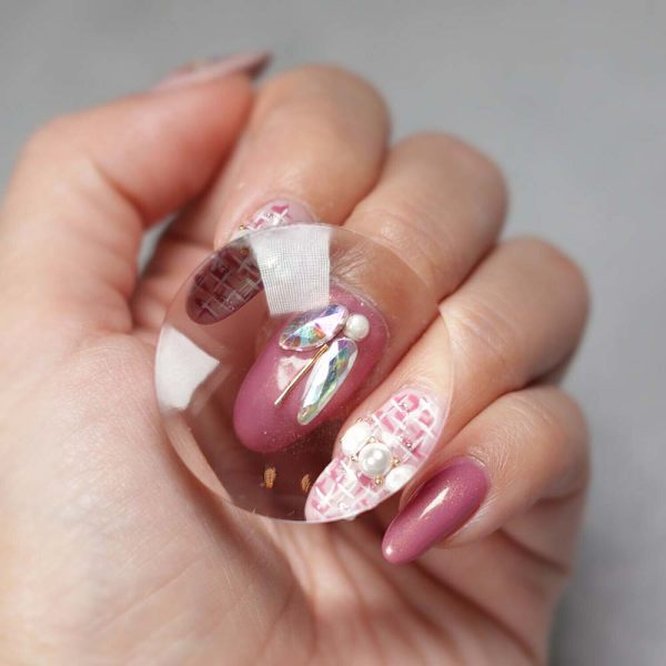 Stämpelskrapa för nagelkonst, stämpelhuva i transparent silikon