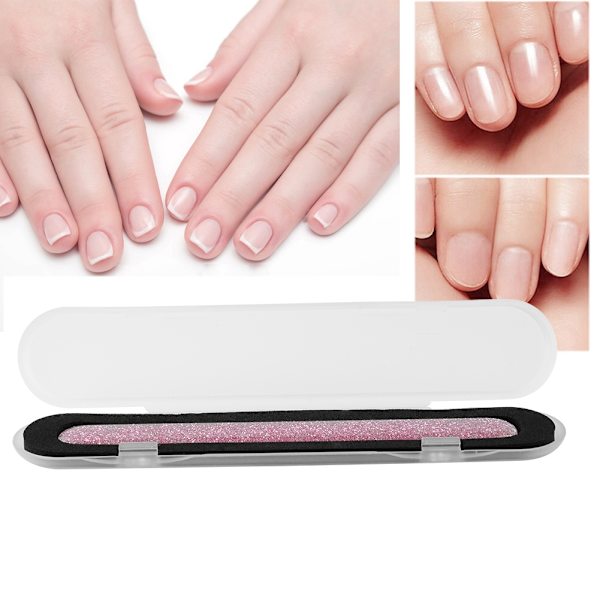 Nano Glas Fod Rasp Fil til Fjernelse af Død Hud og Hård Hud - Pedikyrpleje (Pink, 12cm)