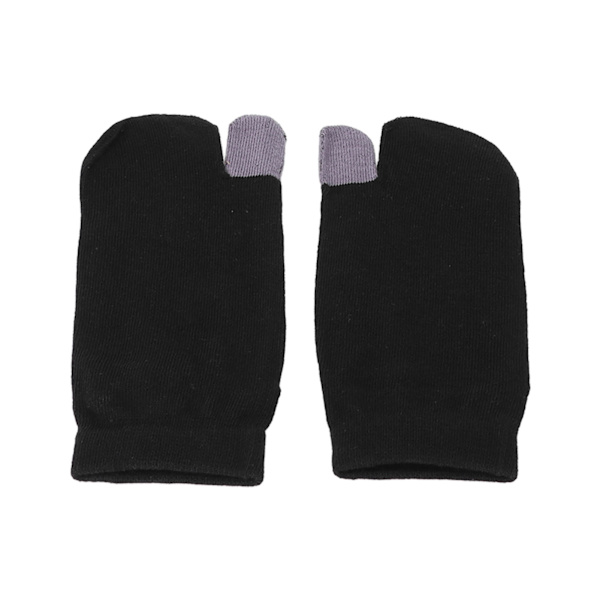 Trendiga Två-Tåstrumpor Andningsbara Fingersockor Svett Absorberande Ren Färg Ankelstrumpor